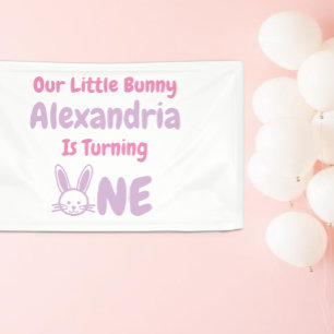 Little Bunny 1st Birthday Banner