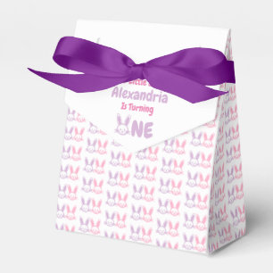 Little Bunny 1st Birthday Favor Boxes