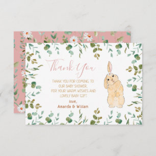 Little Bunny Baby Shower Thank You