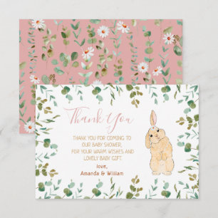 Little Bunny Baby Shower Thank You Card
