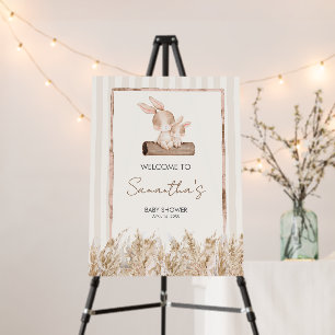 Little Bunny Baby Shower Welcome Sign
