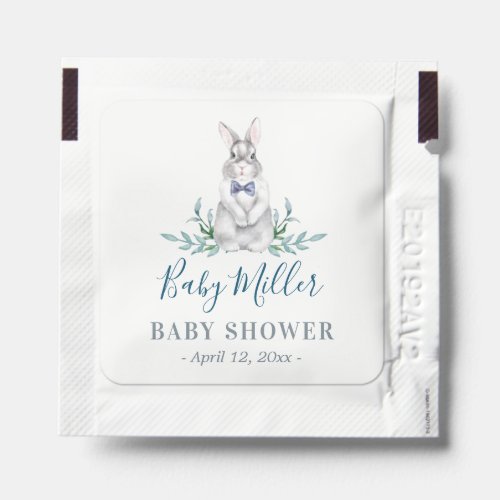 Little Bunny Boy Baby Shower favors Hand Sanitizer Packet