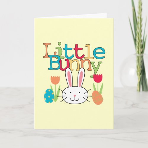 Little Bunny _Boy Easter T_shirts and Gifts Holiday Card