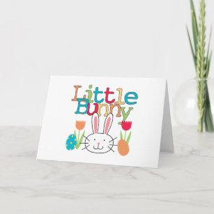 Little Bunny -Boy Easter T-shirts and Gifts Holiday Card