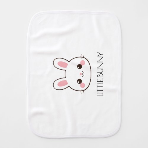 Little Bunny Cute Baby Burp Cloth