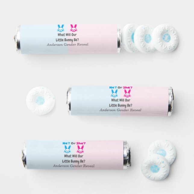 Little Bunny Gender Reveal  Breath Savers® Mints (Assorted)