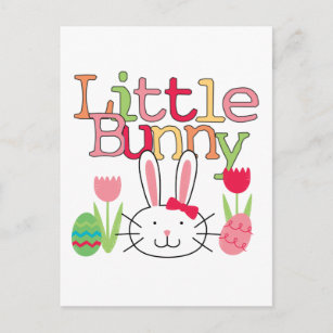 Little Bunny - Girl Easter Tshirts and Gifts Holiday Postcard