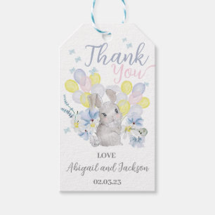 Little bunny is on the way favor tag. gift tags