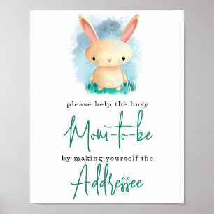 Little Bunny - Mom to be addressee Poster