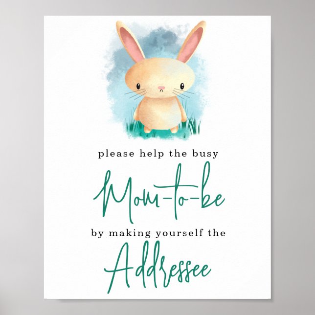 Little Bunny - Mom to be addressee Poster (Front)