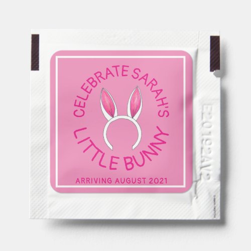 Little Bunny Rabbit Ears Baby Shower Favor Hand Sanitizer Packet