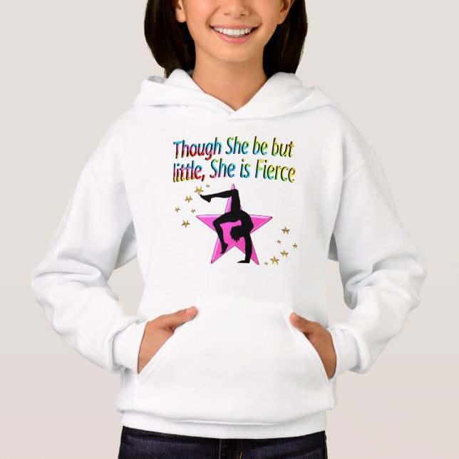 LITTLE BUT FIERCE GYMNAST HOODIE (Front)