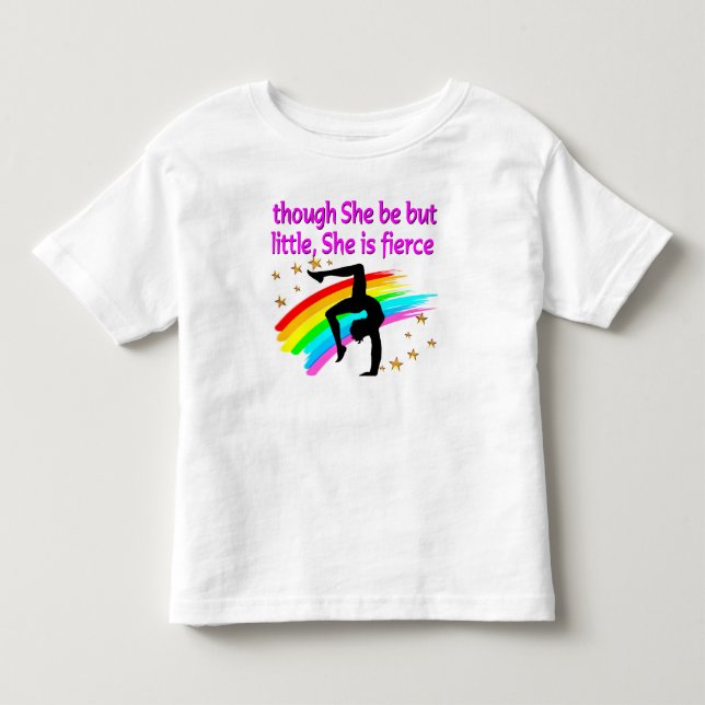 LITTLE BUT FIERCE GYMNAST TODDLER T-SHIRT (Front)