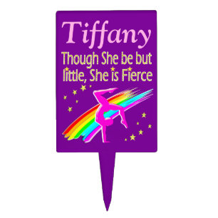 LITTLE BUT FIERCE PERSONALIZED CAKE PIC TOPPER