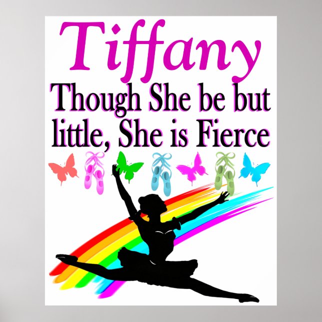 LITTLE BUT FIERCE PERSONALIZED DANCER POSTER (Front)