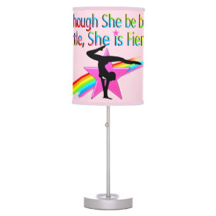 LITTLE BUT FIERCE PINK GYMNASTICS LAMP