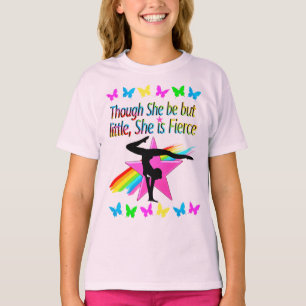 LITTLE BUT FIERCE RAINBOW GYMNASTICS DESIGN T-Shirt