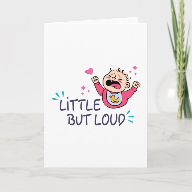 Little but loud card (Front)