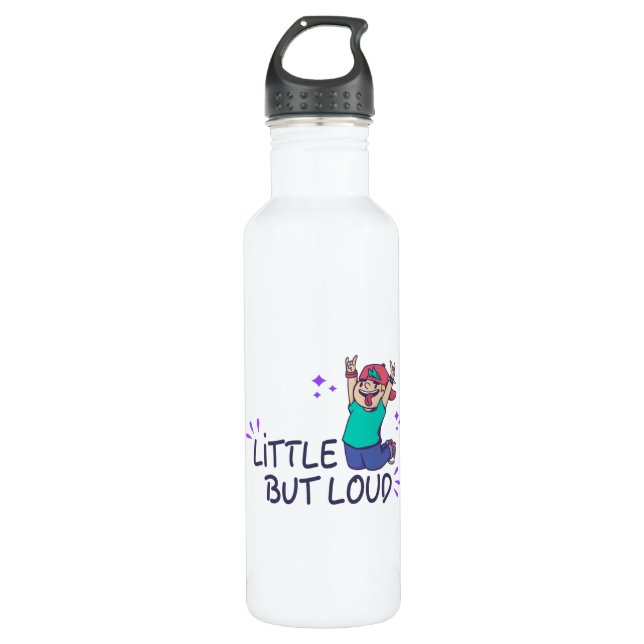Little but loud stainless steel water bottle (Front)