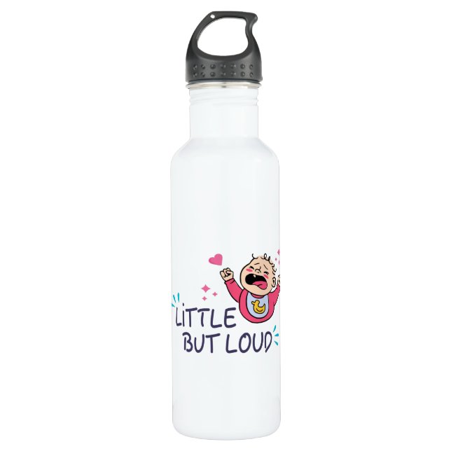 Little but loud stainless steel water bottle (Front)