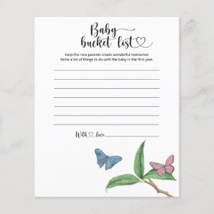 Little Butterflies - Baby bucket list