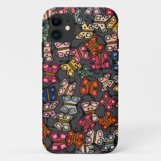 little butterflies charcoal iPhone 11 case