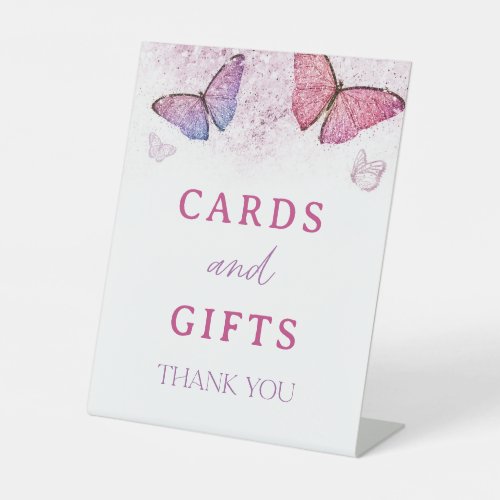 Little Butterfly 1st Birthday Cards and Gifts Sign