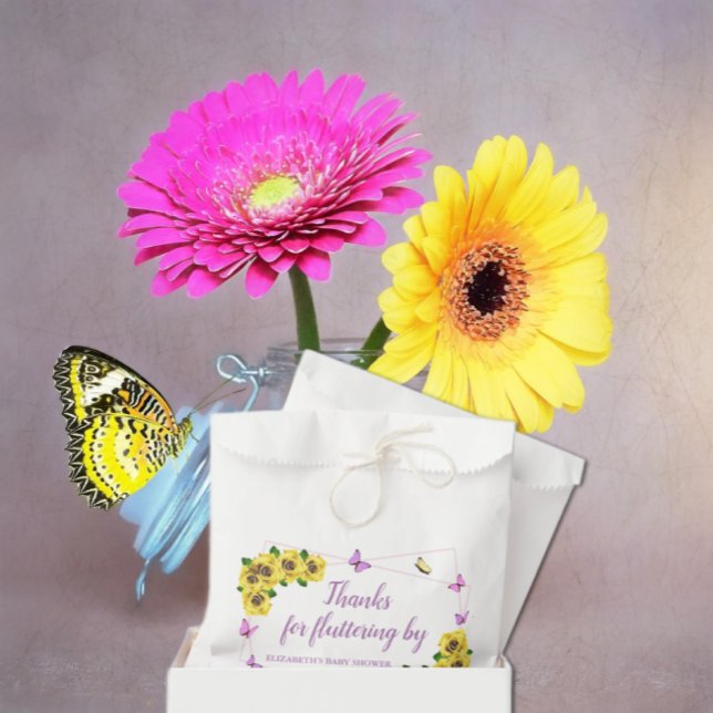 Little Butterfly Baby Shower Favor Bag (Creator Uploaded)