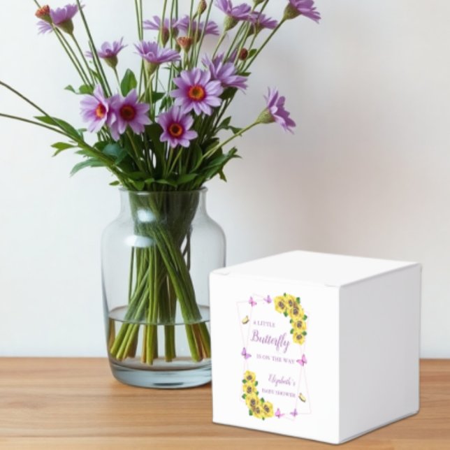 Little Butterfly Baby Shower Favor Boxes (Creator Uploaded)