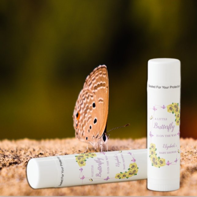 Little Butterfly Baby Shower Lip Balm (Creator Uploaded)