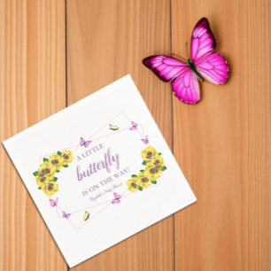 Little Butterfly Baby Shower Napkins