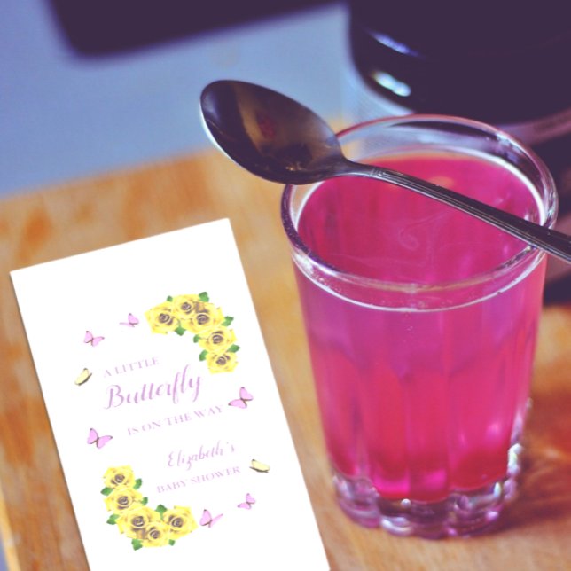Little Butterfly Baby Shower Paper Guest Towels (Creator Uploaded)