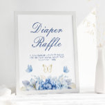 Little Butterfly Diaper Raffle Baby Shower Poster<br><div class="desc">Little Butterfly Diaper Raffle Baby Shower Poster. Matching items available.</div>