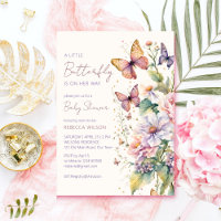 Little butterfly enchanted garden baby shower