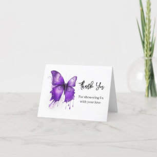 Little butterfly thank you card