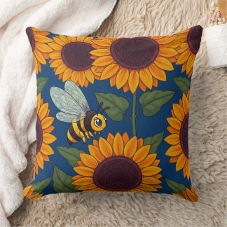 Little Buzzers Throw Pillow