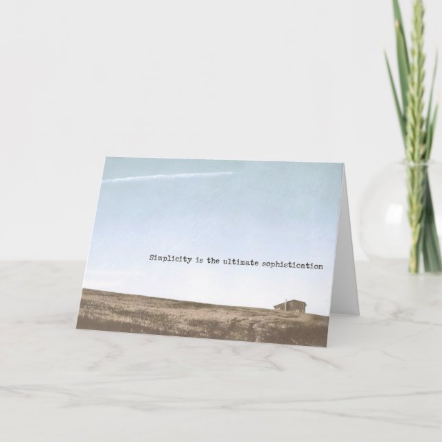 LITTLE CABIN Greeting Card (Front)