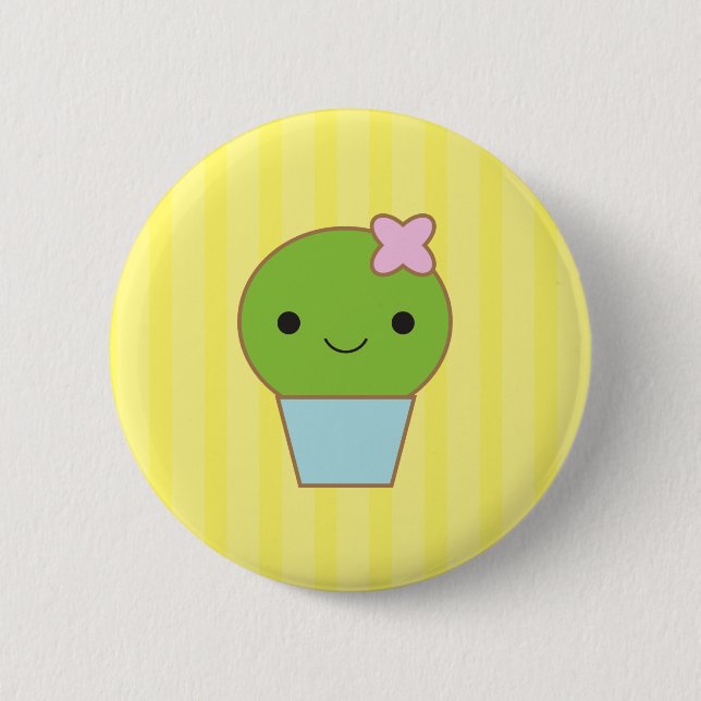 Little Cactus Pinback Button (Front)
