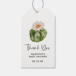 Little Cactus Succulent Baby Shower Gift Thank You Gift Tags