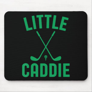 Little Caddie Golf Club Golfer Golfing Kids Boys G Mouse Pad