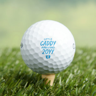 Little Caddy Personalized Pregnancy Announcement Golf Balls