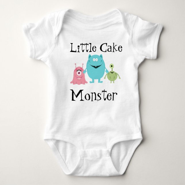 Little Cake Monster Baby Bodysuit (Front)