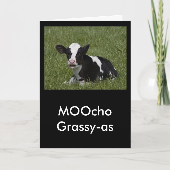 Little Calf Letterpress Thank You Card (Front)
