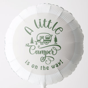 Little Camper is on the way minimalist green Balloon