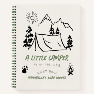Little Camper Tent Baby Shower Guest Book