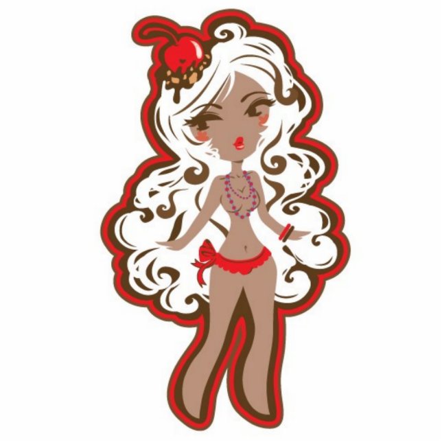 Little Candy Girls- Fudge Sundae Statuette (Front)