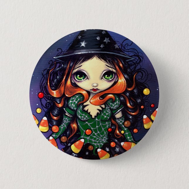 "Little Candy Witch" Button (Front)