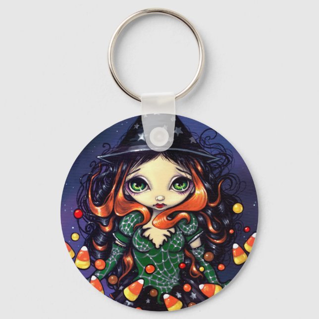 "Little Candy Witch" Keychain (Front)