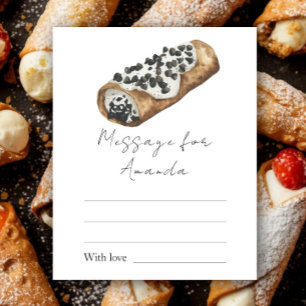 Little Cannoli Birthday Time capsule message