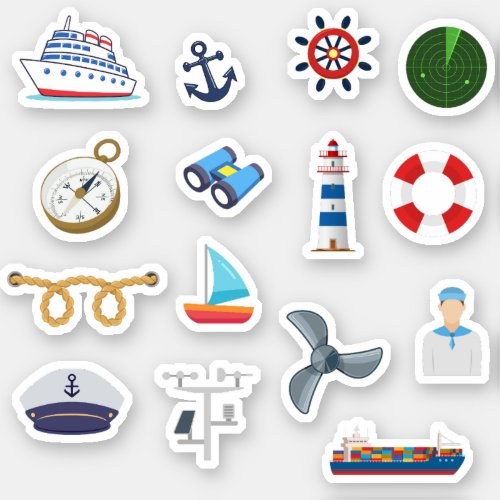 Little Captains Nautical Wonders Sticker